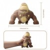 Gorille de Singe de Latex,Figurine de Gorilla Anti Stress,Squeeze Jouet,Jouet Gorille Anti-anxiété,pour Adulte & Enfants Le D