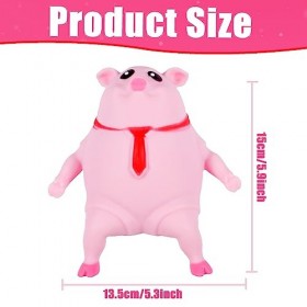 Jouet à Presser Cochon, Balle Anti-Stress, Jouet de Bain Cochon Rose, Jouet à Presser, Jouet Anti-Stress Cochon, Jouet sensor
