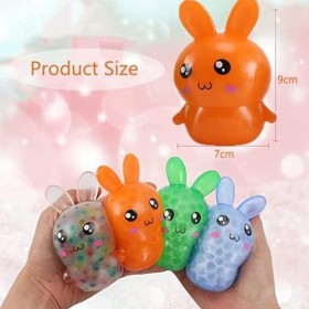 XongSyue Balle Anti-Stress, 4 Balle Anti Stress Soulagement, Balle Anti Stress Enfant, Colorées Boule Antistress Adultes, Fid