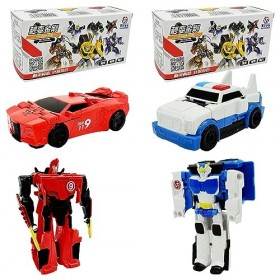IQEPXTGO Transformers Jouets Figurine daction Voiture Transformers Robot Déformation Manuelle 2 en 1 Voiture Robot Jouets St