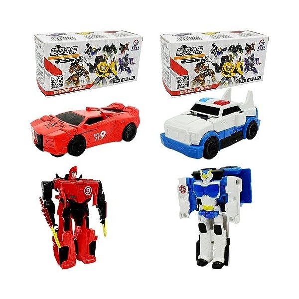 IQEPXTGO Transformers Jouets Figurine daction Voiture Transformers Robot Déformation Manuelle 2 en 1 Voiture Robot Jouets St