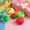 WSNDM 5 Boules De Décompression Colorées Fruits,De Balle Anti-Stress Motivationnelles pour Enfant Et Adulte, Mignon Squeeze A
