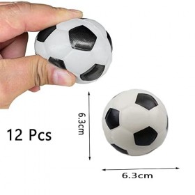 ysister 12 pièces de Balles en Mousse, Mini Balle de Sport Anti-Stress, Balles de Tennis en Mousse Souple, pour Enfants et Ad