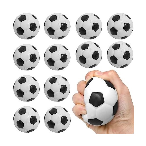 LUFEIS 12 PCS Mini Ballon Football, 63mm Mini Balles de Sport Mini