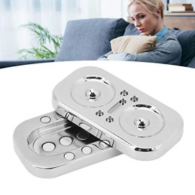 Hibou Fidget Slider Jouet, Métal EDC Métal Fidget Jouets pour Hommes Jouet Sensoriel Compact Rotary Push Fidget Toys TDAH Aut