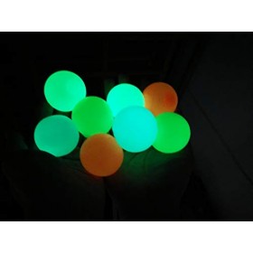 Lot de 8 balles murales adhésives pour décompression, jouets fluorescents pour adultes et enfants