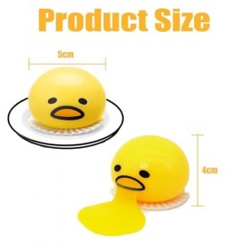 8 Pièces Vomissement Oeuf Jouet,Nouveauté Vomissant Jaune,Jouet Oeuf Vomi,pour Les Enfants Et Les Adultes, Cadeau De Jouets D