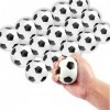 DIKARIYA Lot de 15 mini ballons de football, 6 cm en mousse, anti-stress, pour enfants et adultes