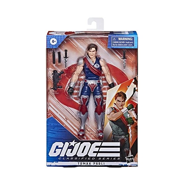 G.I. Joe Classified Series, Figurine Tomax Paoli 44 de Collection Premium de 15 cm avec Accessoires Multiples, Emballage spéc