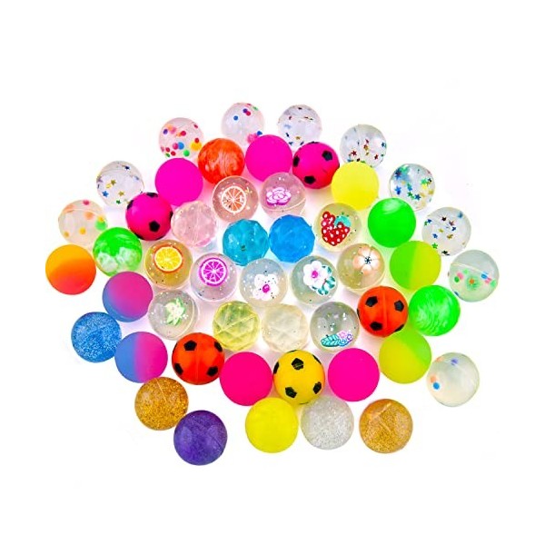 Lot de 25 planètes Flummies pour enfants, 32 mm, pour anniversaire denfant, cadeau danniversaire, cadeau de fête, cadeau d