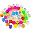 Lot de 25 planètes Flummies pour enfants, 32 mm, pour anniversaire denfant, cadeau danniversaire, cadeau de fête, cadeau d