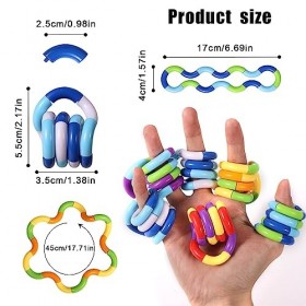 LUTER 12 Pièces de des Fidgets Toys, Jouets Fidgets Silencieux Multicolores Jouets Fidgets Intéressants pour Enfants et Adult