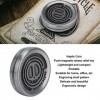 Yosoo Health Gear Haptic Coins Fidget Slider, Memento Mori Vivere Coin Stoic Reminder Token Skull Challenge Métal Diable Soul