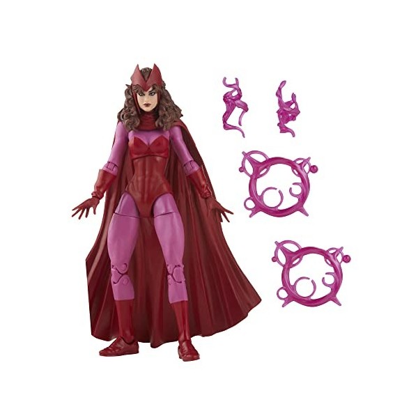 Marvel Hasbro Legends Series, Figurine Scarlet Witch de 15 cm avec Pack Rétro et 4 Accessoires