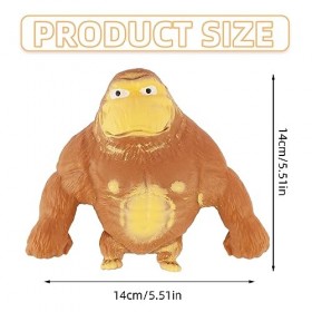 Gorilla Stress Toy, Squishy Monkey Toy, Gorilla Toy pour soulager le stress, Gorilla Squishy Gorilla Stress Toy Toy Jouets an