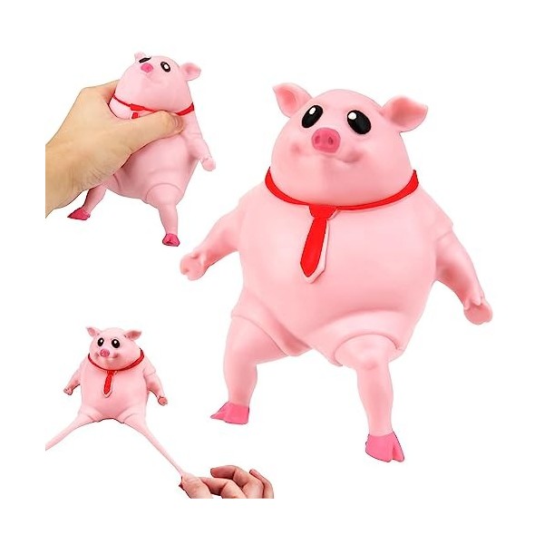 Cutogain Jouet anti-stress cochon rose cochon jouet anti-stress coc