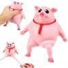 Cutogain Jouet anti-stress cochon rose cochon jouet anti-stress cochon jouet de bain cochon jouet de bain cochon jouet anti-s