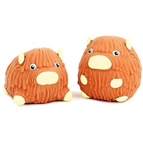 Keycraft Squidgy Highland Jouet anti-stress en forme de vache 9 cm