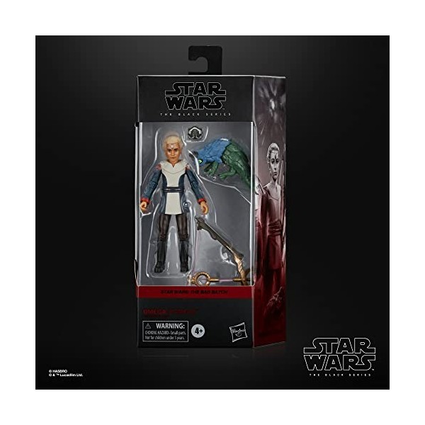 Star Wars Hasbro The Black Series, Omega Kamino , Figurine articulée de Collection de 15 cm, Accessoires, The Bad Batch, pou