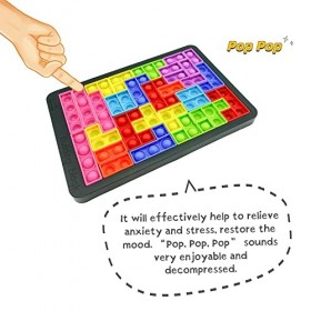 Fidget Toys - Jouet sensoriel de grande taille Push Pop Bubble Fidget - Jouets anti-stress en silicone pour enfants et adulte