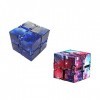 BDHI Lot de 2 Mini Puzzles Infini en Forme de Cube - Réduction de la Pression - Jouets éducatifs pour Adultes et Enfants - Jo