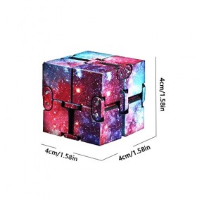 BDHI Lot de 2 Mini Puzzles Infini en Forme de Cube - Réduction de la Pression - Jouets éducatifs pour Adultes et Enfants - Jo