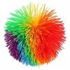 Yosoo Health Gear Grande Boule de Corde de Singe, Boule de Koosh, Forme de Boule de Jouet Sensorielle Colorée darc-en-Ciel d