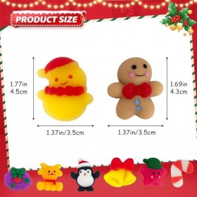 Lot de 30 jouets à presser Mochi de Noël - Visage mignon Kawaii - Avec bonhomme de neige - Soulage le stress et lanxiété - P