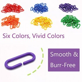 iwobi Chainons Plastique,400 Pièces Crochets Enfants Jouet Éducatif Rat Perroquet Oiseau Jouet