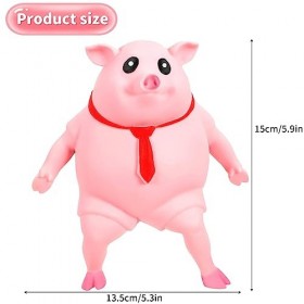 Squeeze Jouet, Cochon Jouet Anti-Stress, Squeeze Ball, Cochon de Décompression Créatif, Squeeze Antistress Jouets, Squeeze To