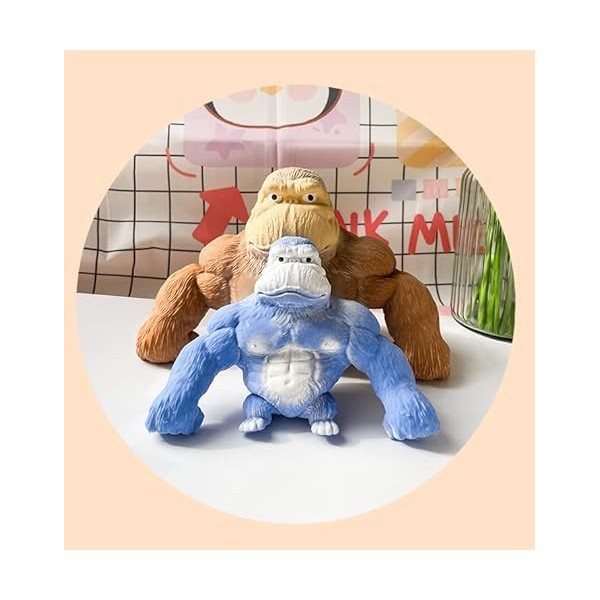 WUDZ Gorilla Stretch Toy, jouet de soulagement du stress à haute élasticité, jouet de soulagement sensoriel idéal pour les en