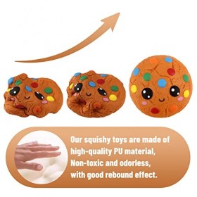 Anboor Squishies Jouets Anti-Stress Fries Gâteau Biscuit Pizza Gadgets Série Coffret Cadeau De Décompression Kawaii Convient 