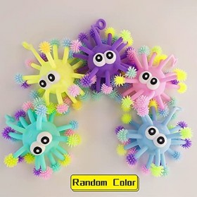 ZoneYan 4 Pièces Anti Stress Ball, Ball Soulagement Stress, Jouet Décompression Balle, Puffer Ball, Jouet Anti-Stress Balle S