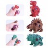 spier Squeezy Dinosaur Toys Lot de 3 balles anti-stress pour enfants et adultes