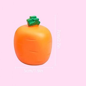 SUpoetry Balles Anti-Stress de Pâques, 6 Pièces Lapins Rétractables avec Carotte, Sensoriel Créatif Balle de Jouet, Paques Oe