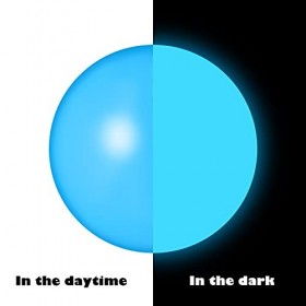 Skylety Lot de 8 balles fluorescentes adhésives qui se coincent sur le toit,Balle anti-stress lumineuse pour la décompression