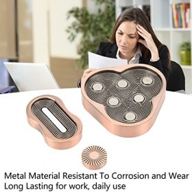 fansheng Haptic Slider Fidget Metal, Jouet Anti-Stress à GlissièRe Rotatif Et Triangle Magnétique, Mini Portable Push Pull Sl