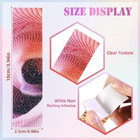 Kcmell Lot de 48 bandes anti-stress sensorielles calmes - Texture rugueuse colorée - Autocollants apaisants pour téléphones -