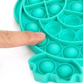 Excellentas Pop It Fidget Push Pop Toy Lot de 3 jouets anti-stress pour petits et grands, adultes ou enfants, voiture poisson