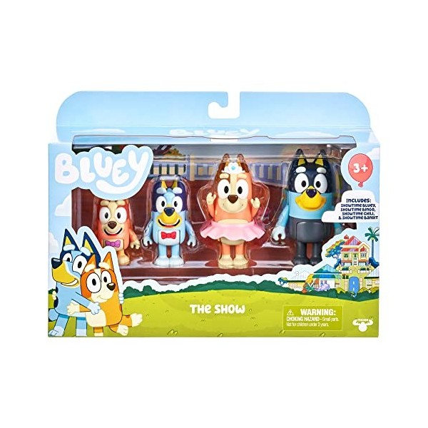 Figurine La Famille de Bluey au complet - x4 BLUEY : le lot de 4 figurines  à Prix Carrefour