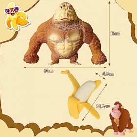 Figurine De Gorille Anti Stress, Squishy Monkey Objet Anti Stress Gorille Statue Anti Stress Jouet Figurine De Gorille Anti S