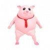 LUFEIS Squeeze Piggy Toy, Cochon Jouets À Presser Balles, Stretch Stress Pig pour Enfants et Adultes, Soulagement du Stress, 