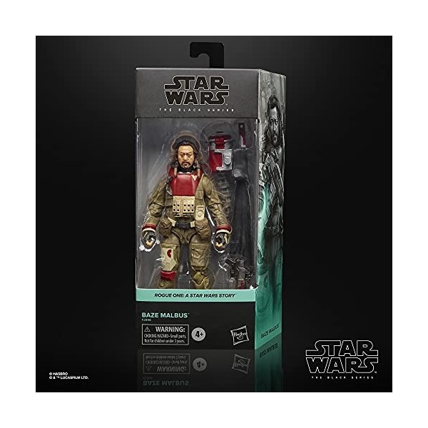 Star Wars The Black Series, Baze Malbus, Figurine de Collection de 15 cm, Rogue One : A Story, pour Enfants, dès 4 Ans