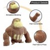 Gorilla Jouet anti-stress, gorille, singe en caoutchouc, réduit le stress et lanxiété, soulage le stress et lanxiété, jouet