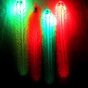 Toyvian Lot de 2 boules de Noël lumineuses en forme de chenille - Jouet sensoriel à presser pour sacs à friandises de Noël - 