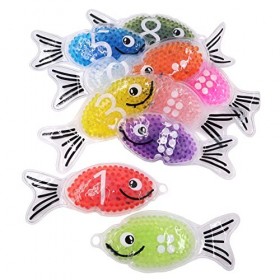 Bubble & Squish Fish | Poisson sensoriel Squidgy numéroté de 1 à 25,4 cm Couleurs Assorties | Jouet sensoriel à partir de 3 A