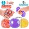 Perles deau - Jouets sensoriels - 5 pièces - Perles deau à presser avec 48 maillons - Pistes farfelues - Balles sensorielle