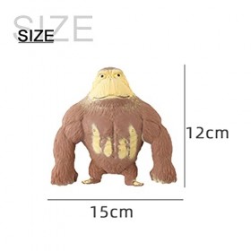 Figurine de Gorille, Jouet Gorille Anti-anxiété, Gorille de Singe de Latex, Sensoriel Enfants Adultes lanxiété, Le TDAH, lA