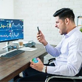 LAMEK Lot de 12 balles anti-stress sensorielles pour enfants et adultes - Pour soulager le stress et le TDAH et lautisme - B