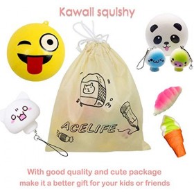 Squishy Jouets 20 PCS, Acetek Parti Sac Fillers Cadeaux Party Favors pour Enfants Mignon Kawaii Squish Doux Jouet Slow Rising